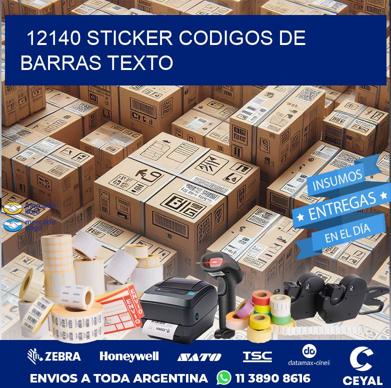12140 STICKER CODIGOS DE BARRAS TEXTO