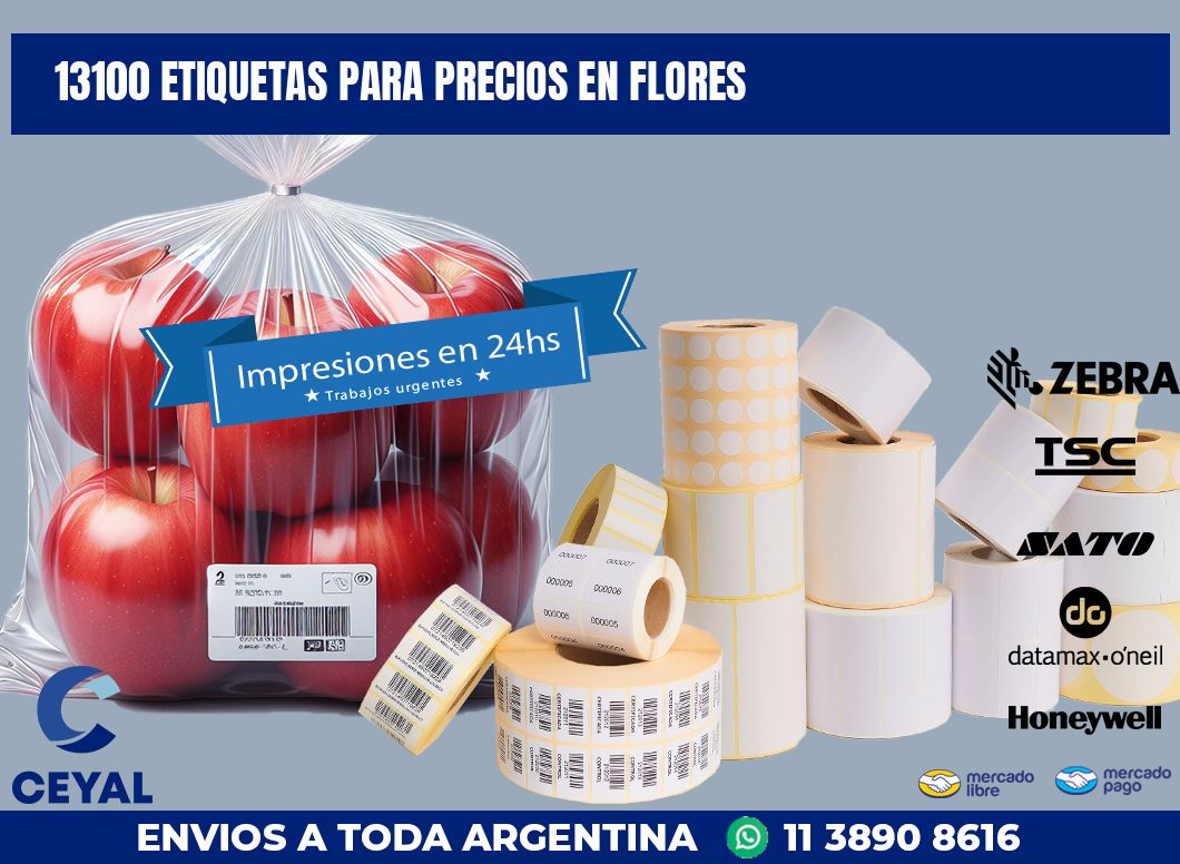 13100 ETIQUETAS PARA PRECIOS EN FLORES