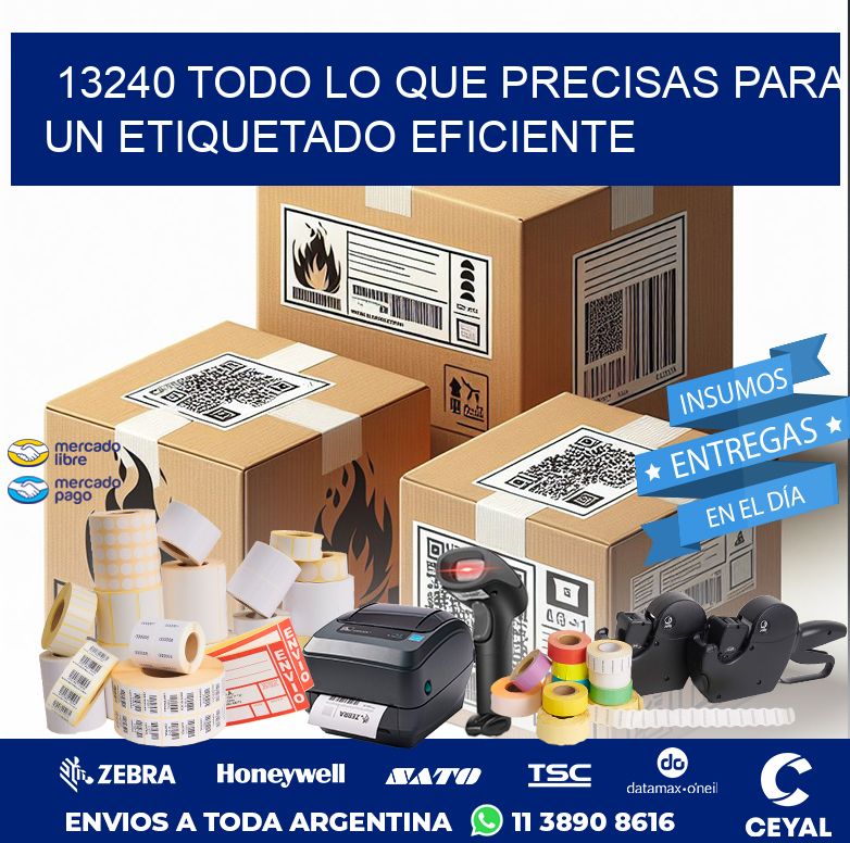 13240 TODO LO QUE PRECISAS PARA UN ETIQUETADO EFICIENTE