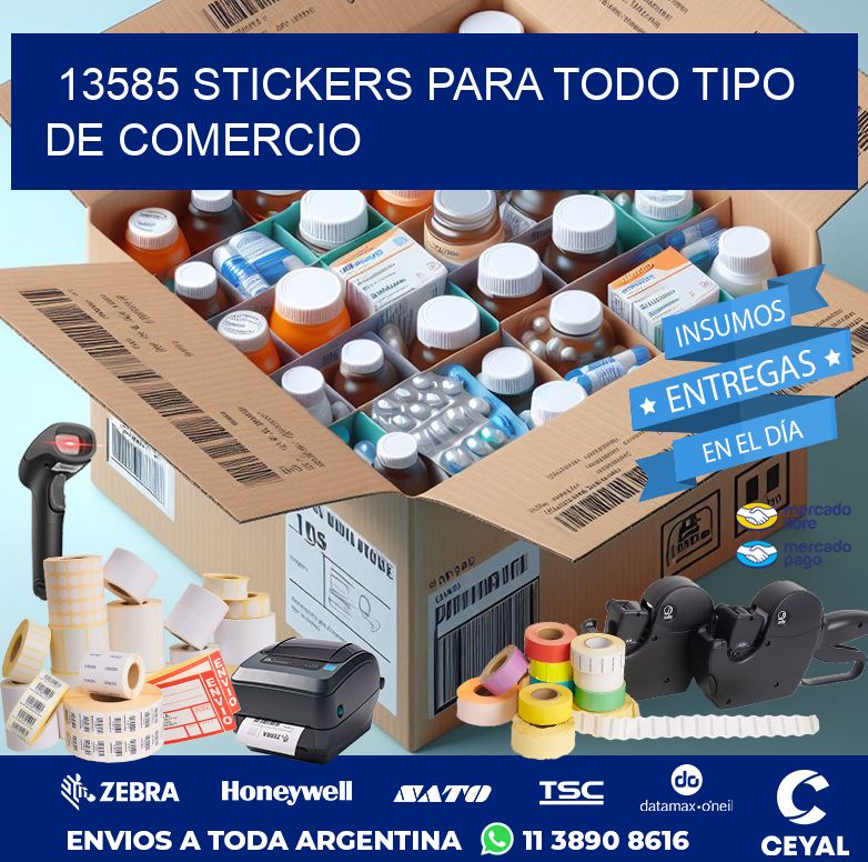 13585 STICKERS PARA TODO TIPO DE COMERCIO