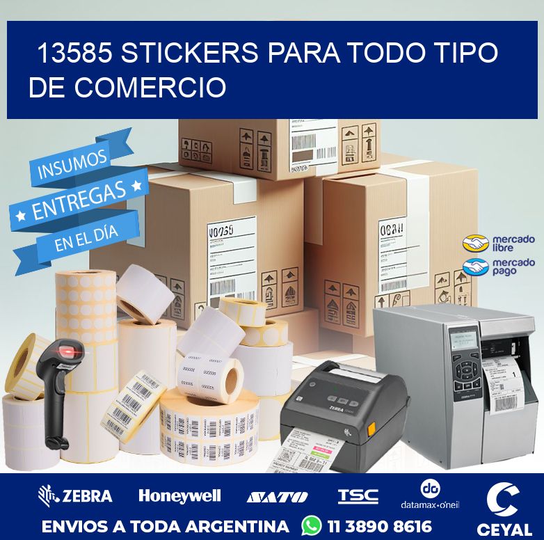 13585 STICKERS PARA TODO TIPO DE COMERCIO