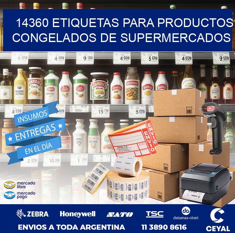 14360 ETIQUETAS PARA PRODUCTOS CONGELADOS DE SUPERMERCADOS