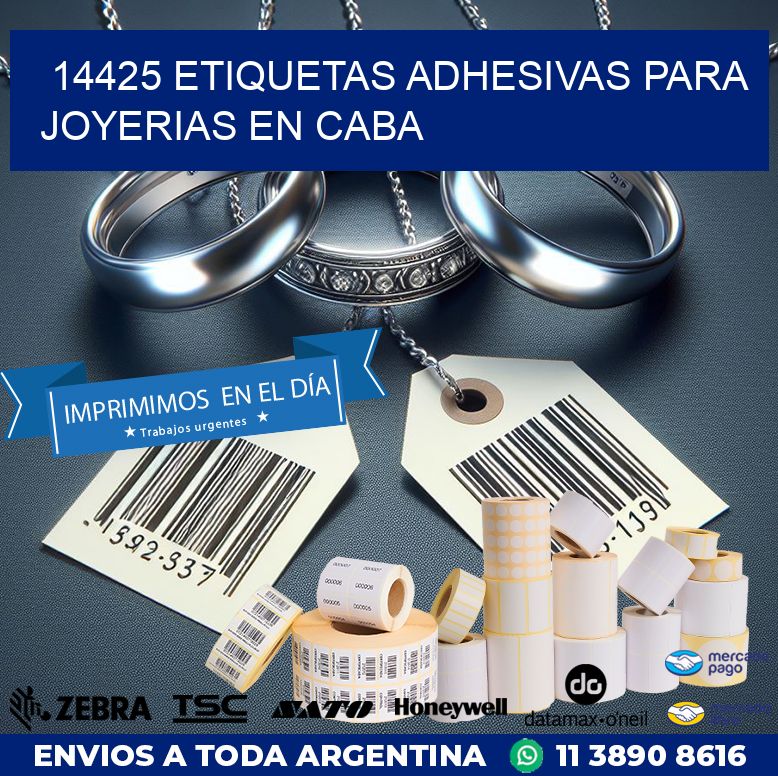 14425 ETIQUETAS ADHESIVAS PARA JOYERIAS EN CABA