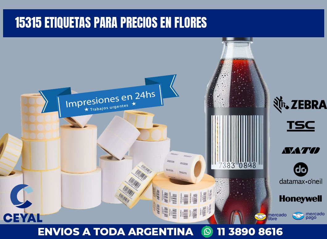 15315 ETIQUETAS PARA PRECIOS EN FLORES