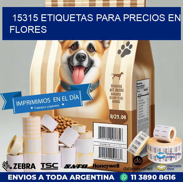 15315 ETIQUETAS PARA PRECIOS EN FLORES