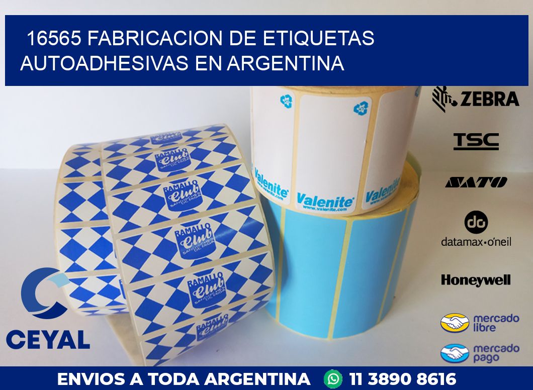 16565 FABRICACION DE ETIQUETAS AUTOADHESIVAS EN ARGENTINA