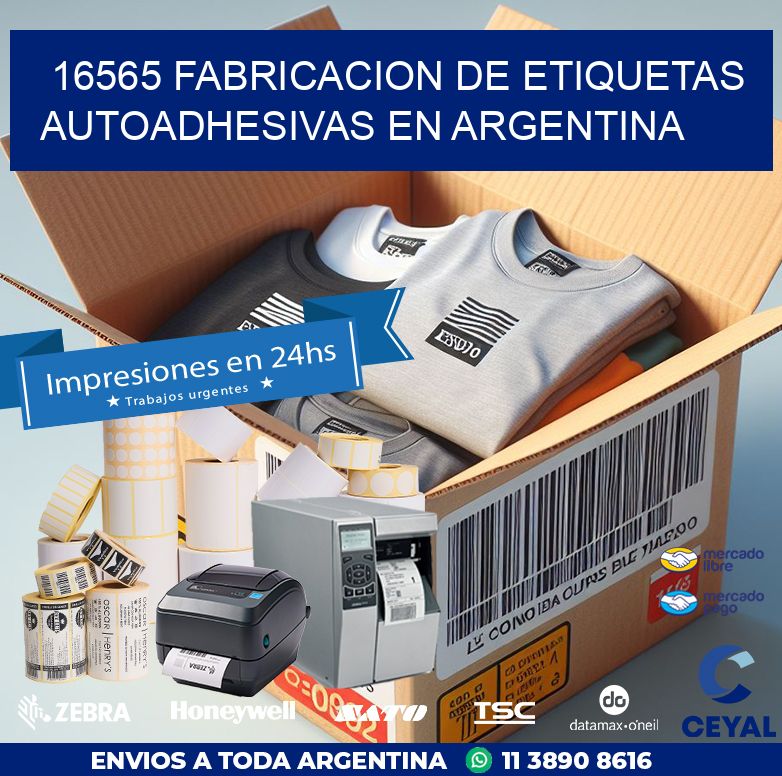 16565 FABRICACION DE ETIQUETAS AUTOADHESIVAS EN ARGENTINA