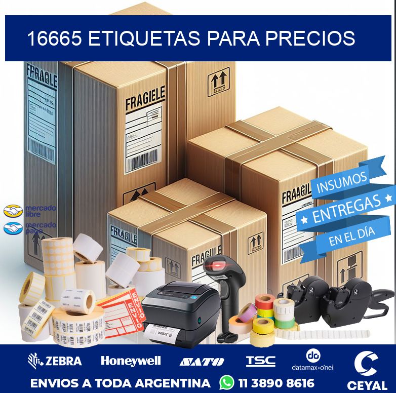 16665 ETIQUETAS PARA PRECIOS