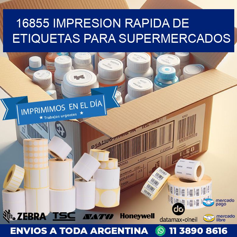 16855 IMPRESION RAPIDA DE ETIQUETAS PARA SUPERMERCADOS