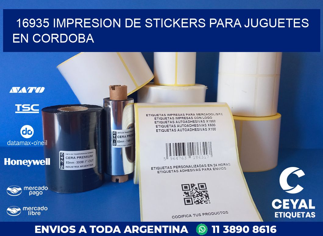 16935 IMPRESION DE STICKERS PARA JUGUETES EN CORDOBA