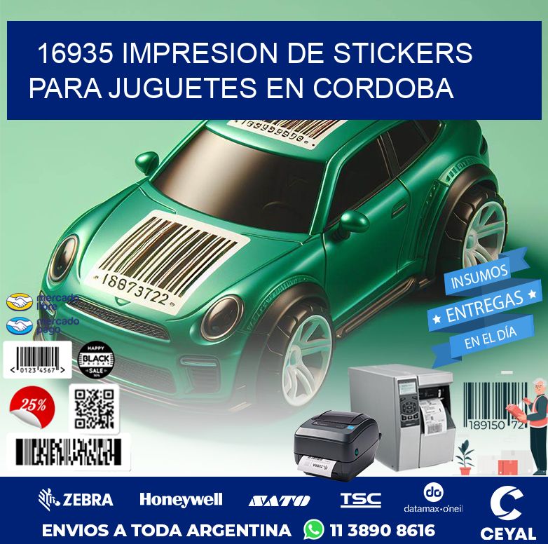 16935 IMPRESION DE STICKERS PARA JUGUETES EN CORDOBA