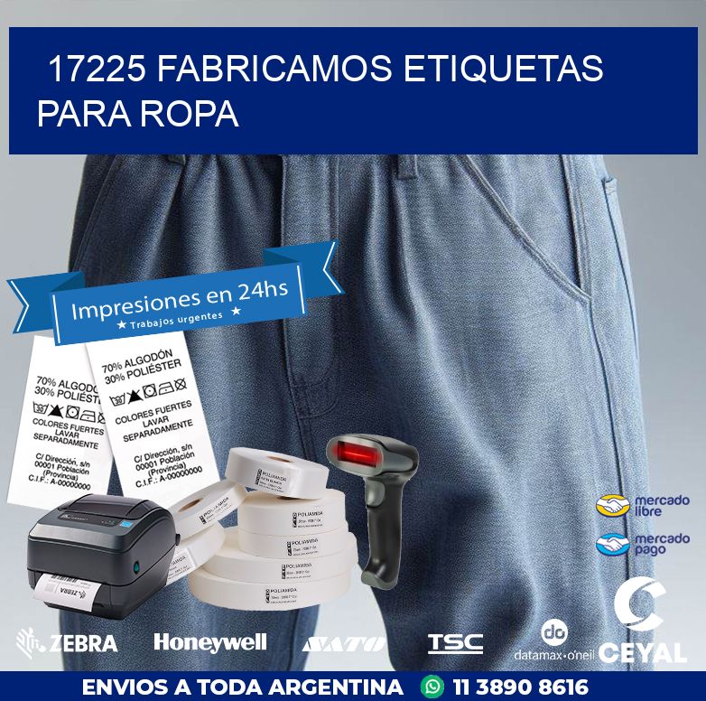17225 FABRICAMOS ETIQUETAS PARA ROPA