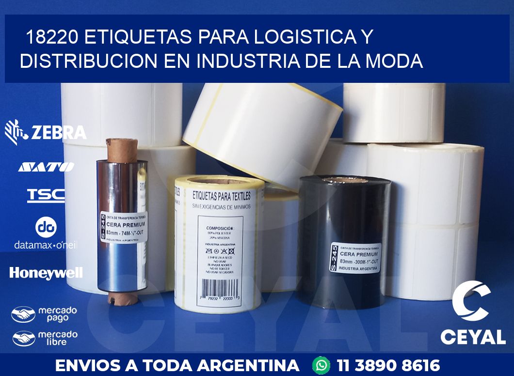 18220 ETIQUETAS PARA LOGISTICA Y DISTRIBUCION EN INDUSTRIA DE LA MODA