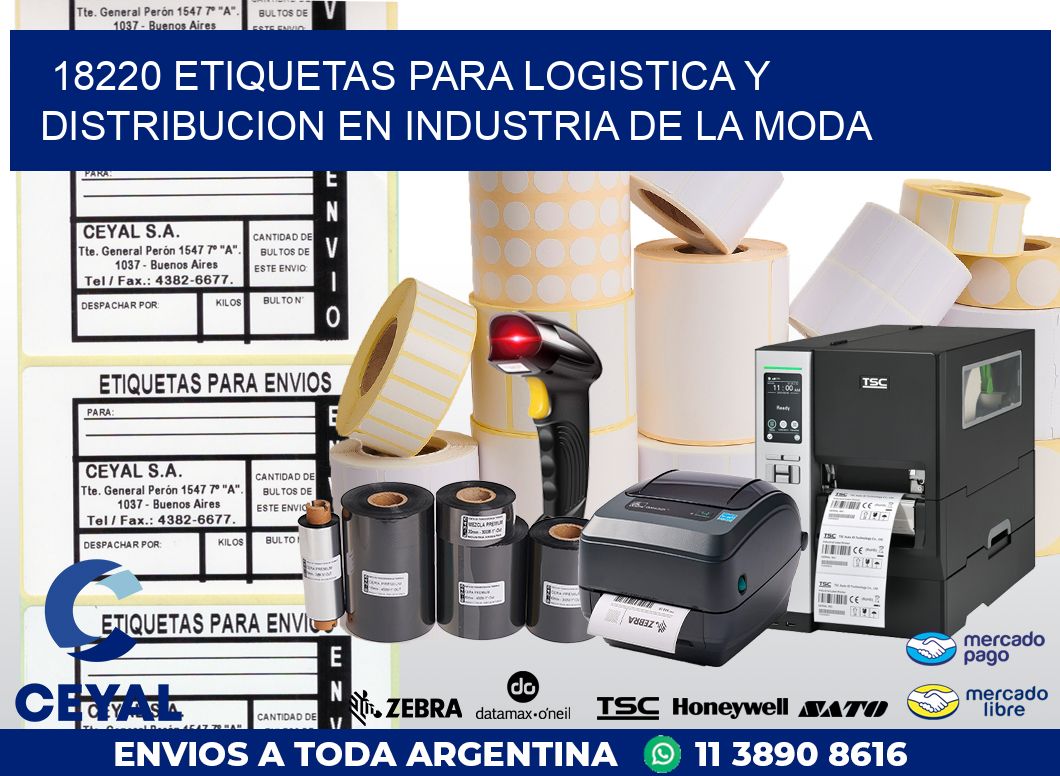 18220 ETIQUETAS PARA LOGISTICA Y DISTRIBUCION EN INDUSTRIA DE LA MODA