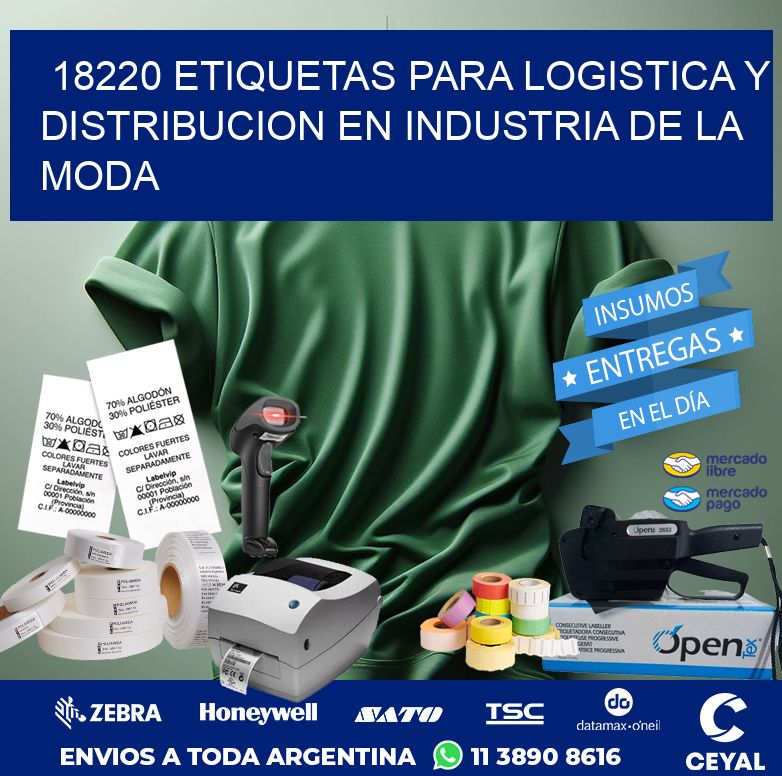 18220 ETIQUETAS PARA LOGISTICA Y DISTRIBUCION EN INDUSTRIA DE LA MODA