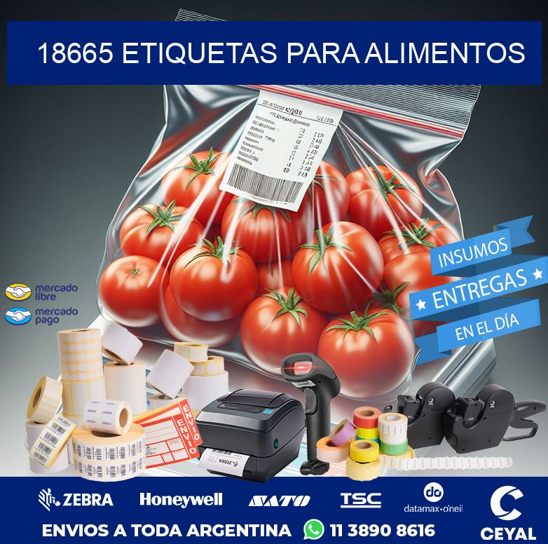 18665 ETIQUETAS PARA ALIMENTOS