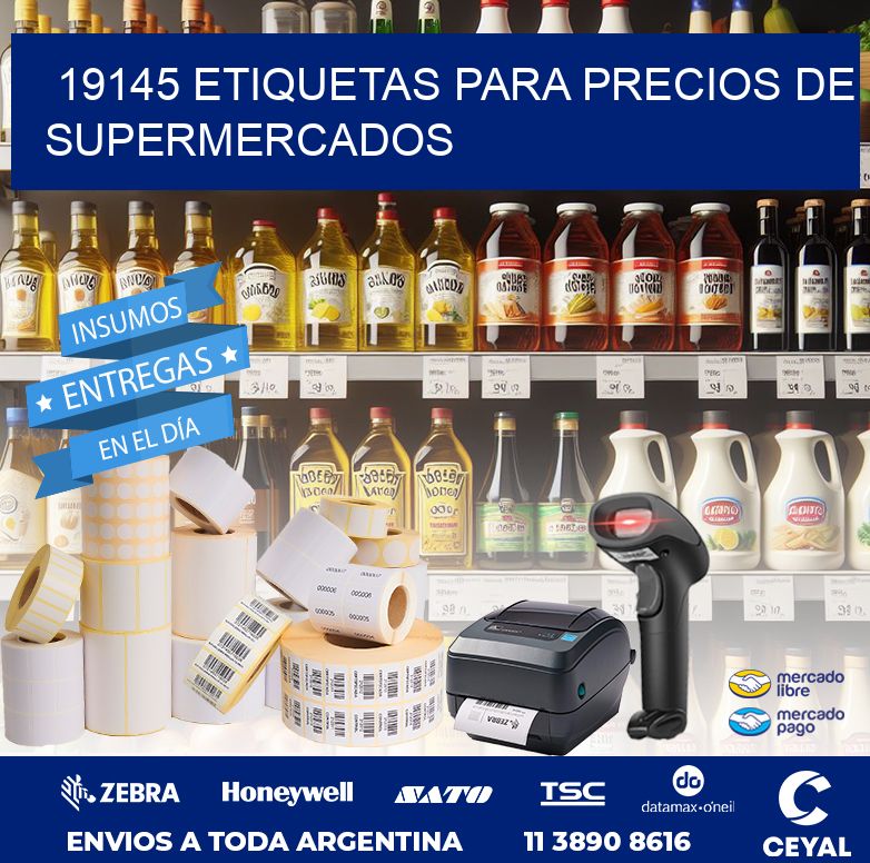 19145 ETIQUETAS PARA PRECIOS DE SUPERMERCADOS