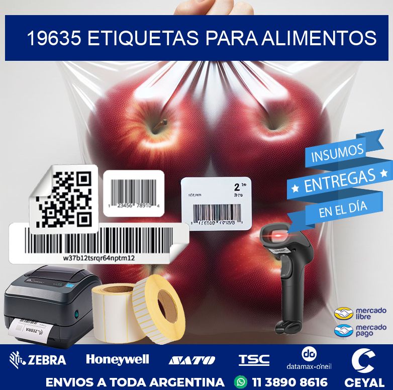 19635 ETIQUETAS PARA ALIMENTOS