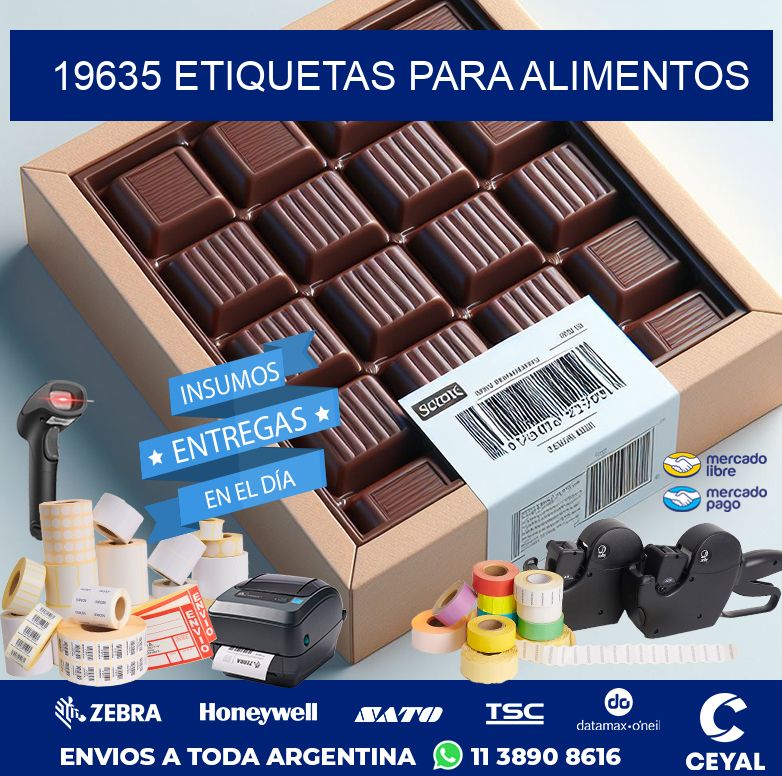19635 ETIQUETAS PARA ALIMENTOS