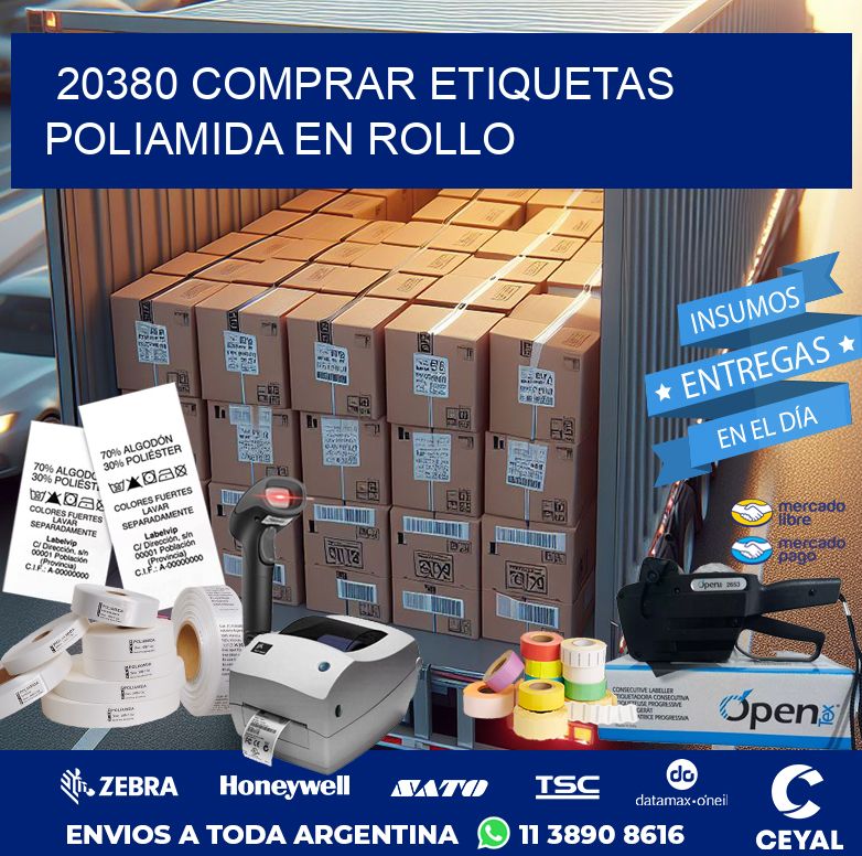 20380 COMPRAR ETIQUETAS POLIAMIDA EN ROLLO