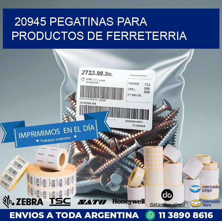 20945 PEGATINAS PARA PRODUCTOS DE FERRETERRIA