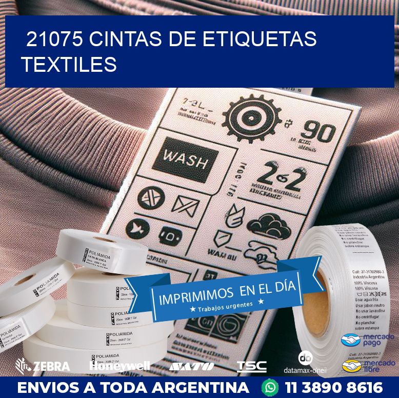 21075 CINTAS DE ETIQUETAS TEXTILES