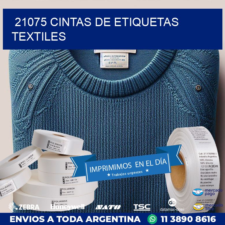 21075 CINTAS DE ETIQUETAS TEXTILES