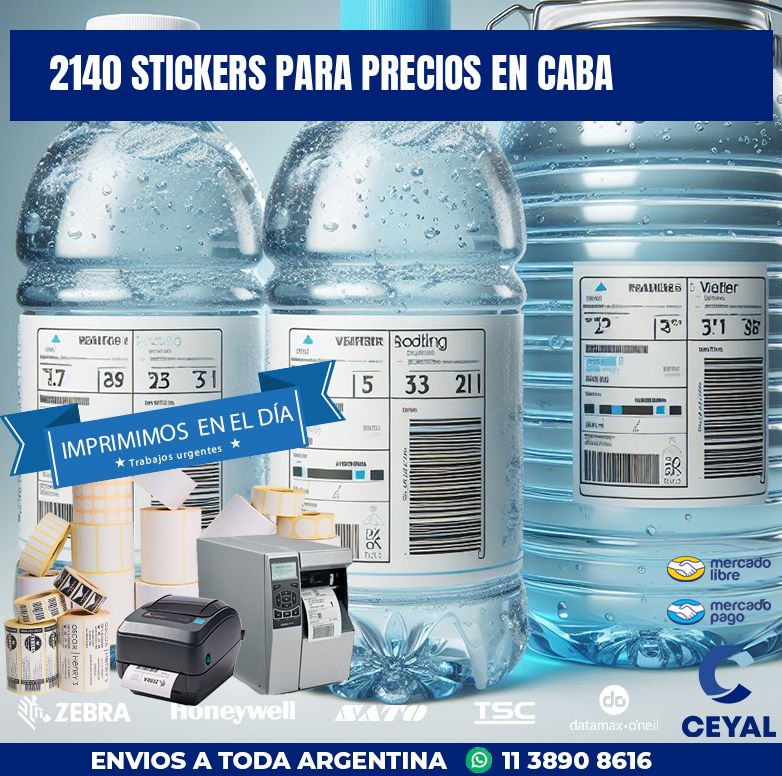 2140 STICKERS PARA PRECIOS EN CABA