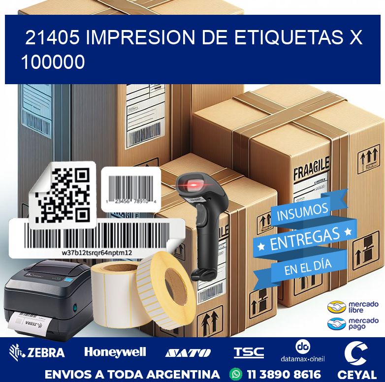 21405 IMPRESION DE ETIQUETAS X 100000