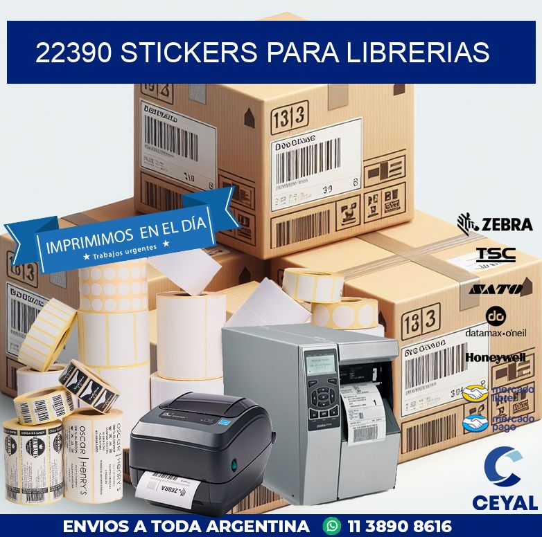22390 STICKERS PARA LIBRERIAS