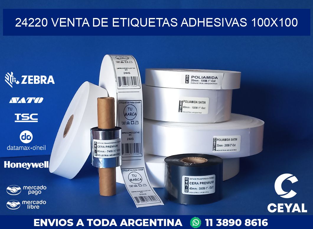 24220 VENTA DE ETIQUETAS ADHESIVAS 100X100