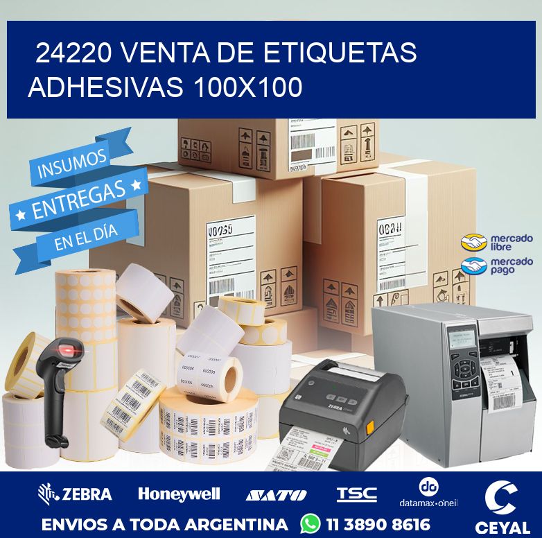 24220 VENTA DE ETIQUETAS ADHESIVAS 100X100