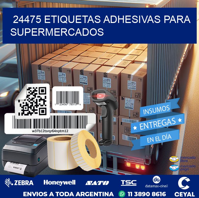 24475 ETIQUETAS ADHESIVAS PARA SUPERMERCADOS