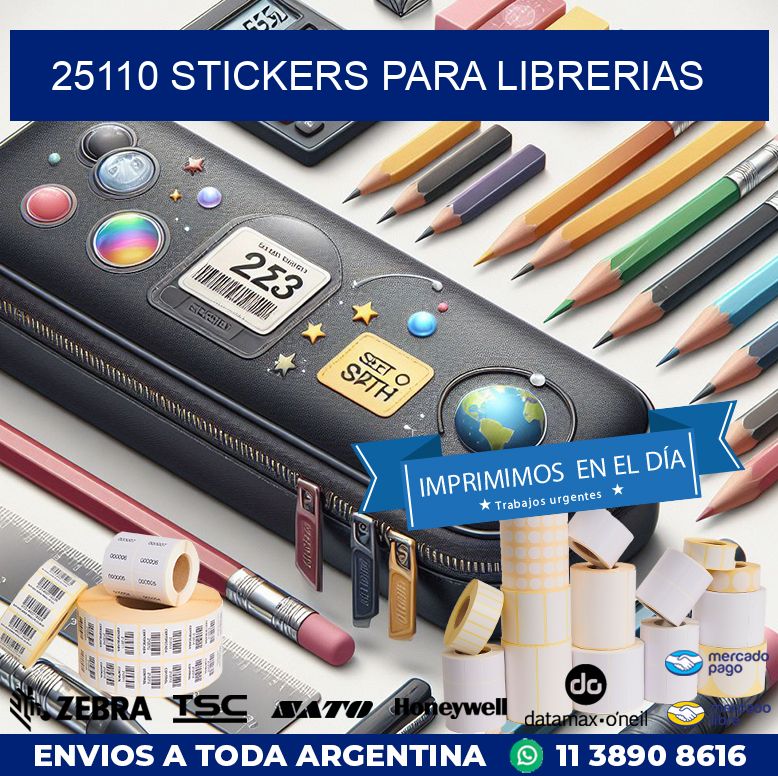 25110 STICKERS PARA LIBRERIAS