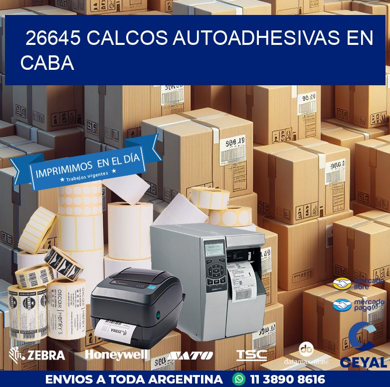 26645 CALCOS AUTOADHESIVAS EN CABA