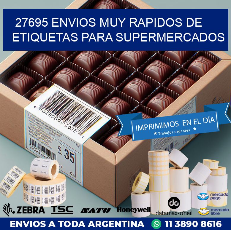 27695 ENVIOS MUY RAPIDOS DE ETIQUETAS PARA SUPERMERCADOS