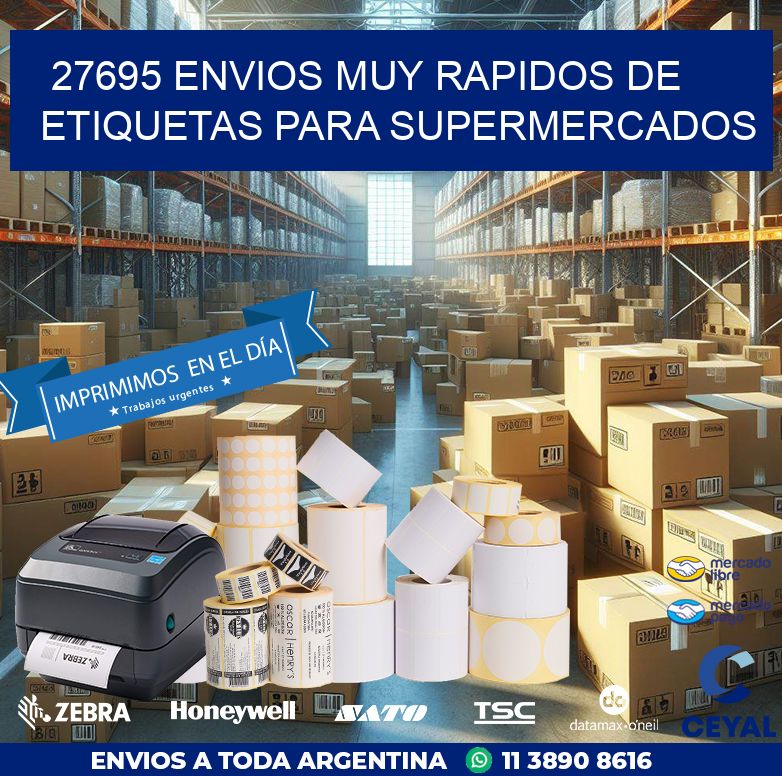 27695 ENVIOS MUY RAPIDOS DE ETIQUETAS PARA SUPERMERCADOS