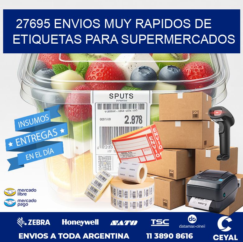 27695 ENVIOS MUY RAPIDOS DE ETIQUETAS PARA SUPERMERCADOS