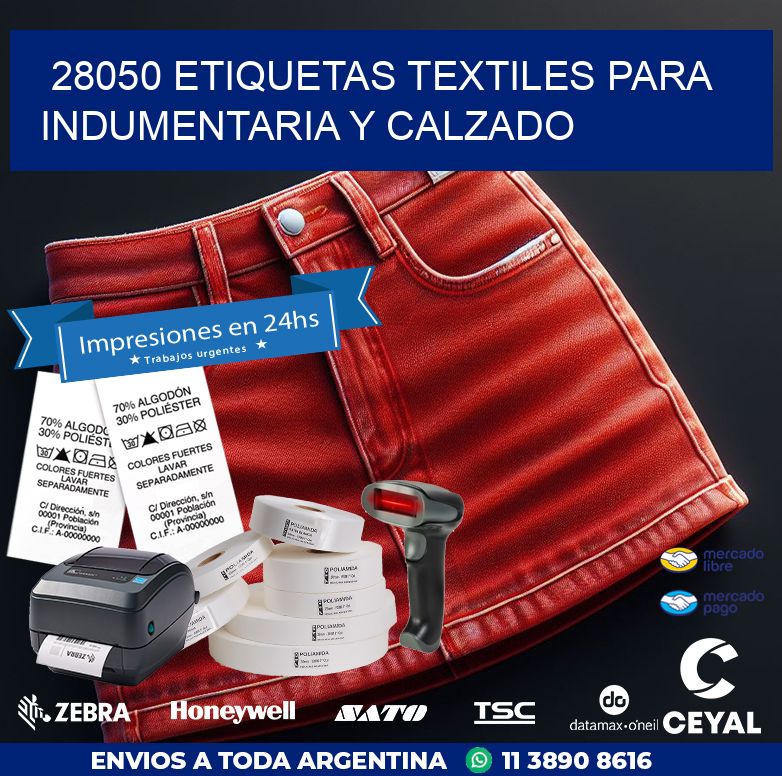 28050 ETIQUETAS TEXTILES PARA INDUMENTARIA Y CALZADO