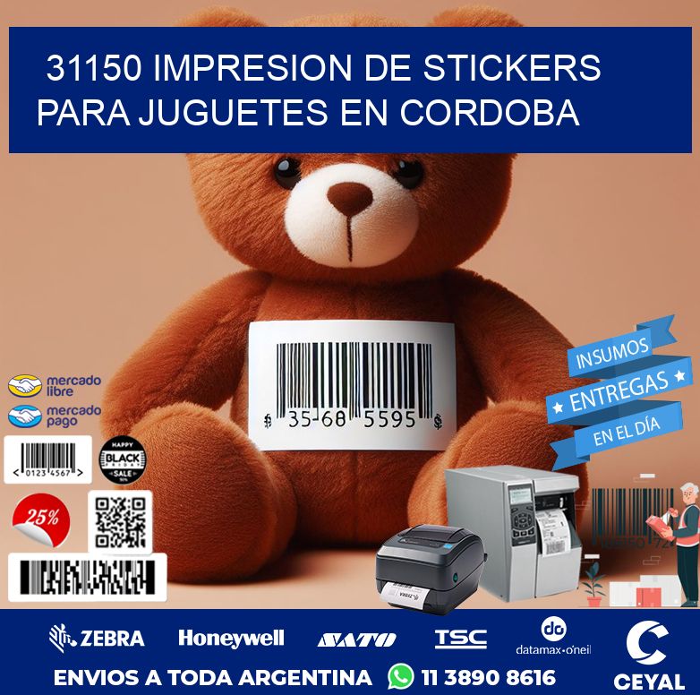 31150 IMPRESION DE STICKERS PARA JUGUETES EN CORDOBA