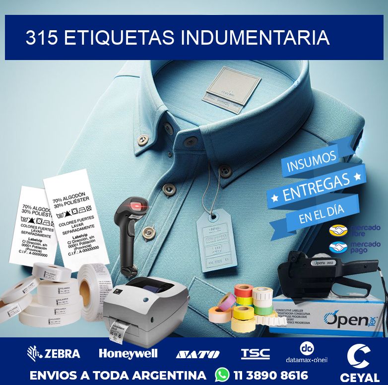 315 ETIQUETAS INDUMENTARIA