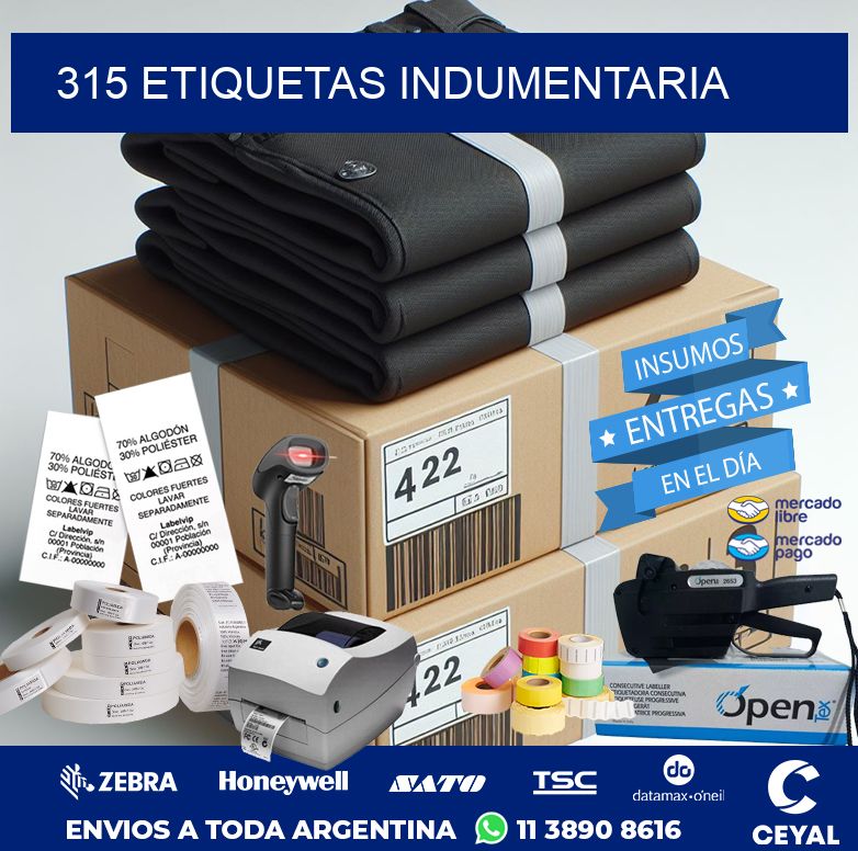 315 ETIQUETAS INDUMENTARIA