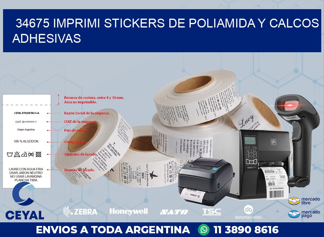 34675 IMPRIMI STICKERS DE POLIAMIDA Y CALCOS ADHESIVAS