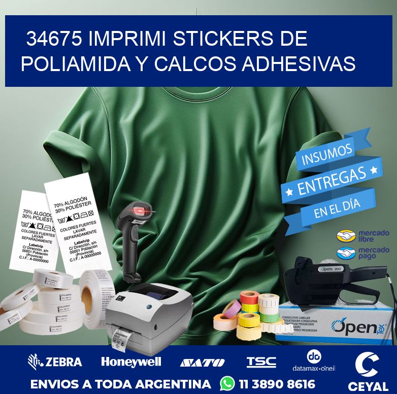 34675 IMPRIMI STICKERS DE POLIAMIDA Y CALCOS ADHESIVAS