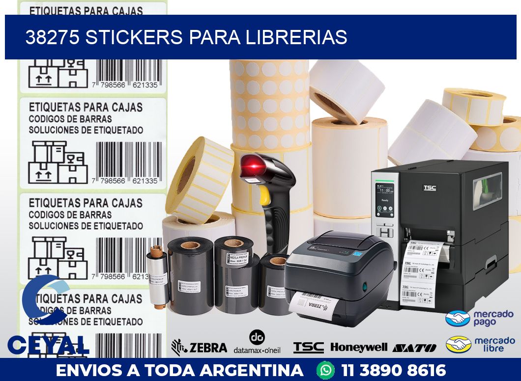 38275 STICKERS PARA LIBRERIAS