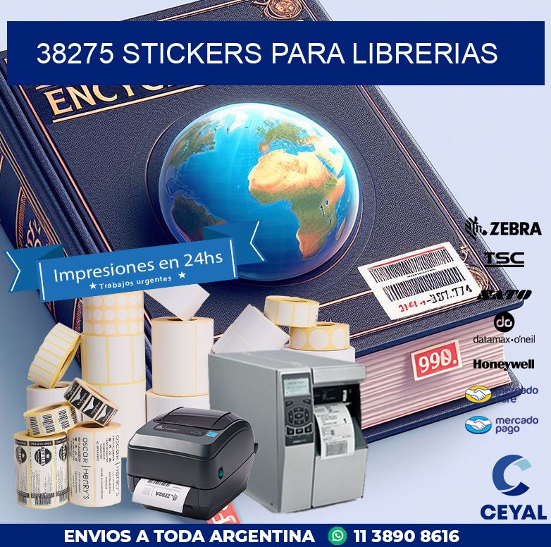 38275 STICKERS PARA LIBRERIAS