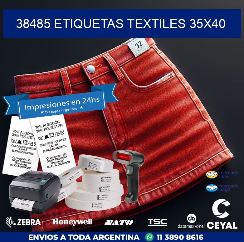 38485 ETIQUETAS TEXTILES 35X40