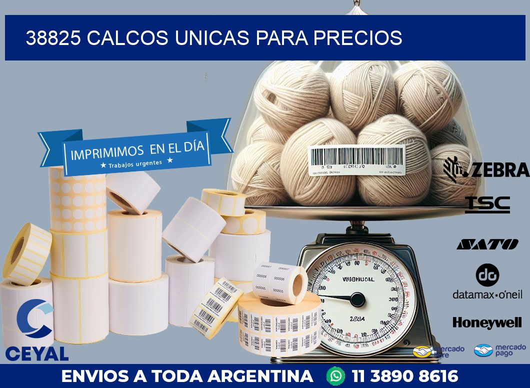 38825 CALCOS UNICAS PARA PRECIOS