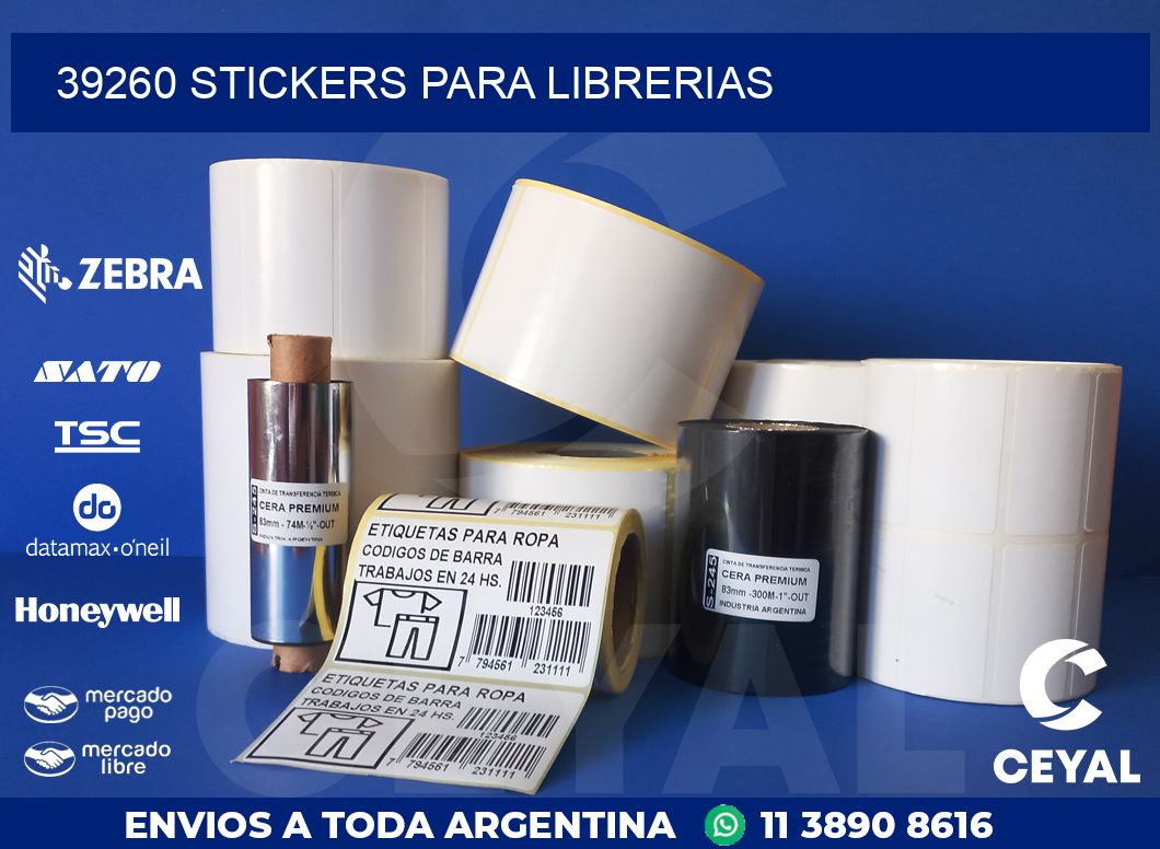 39260 STICKERS PARA LIBRERIAS