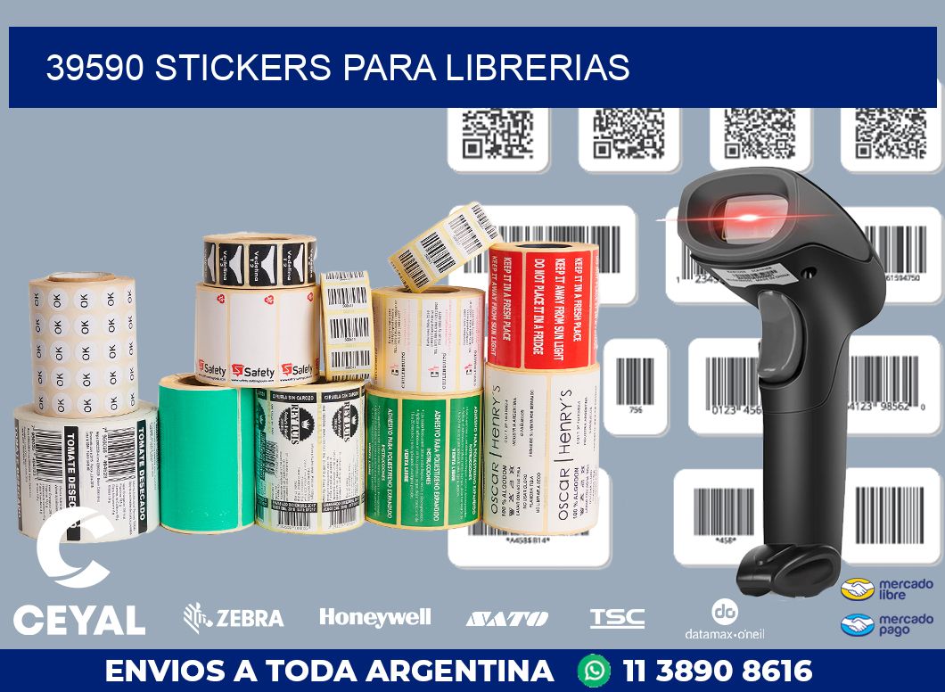 39590 STICKERS PARA LIBRERIAS